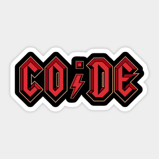 Rock and Code Sticker